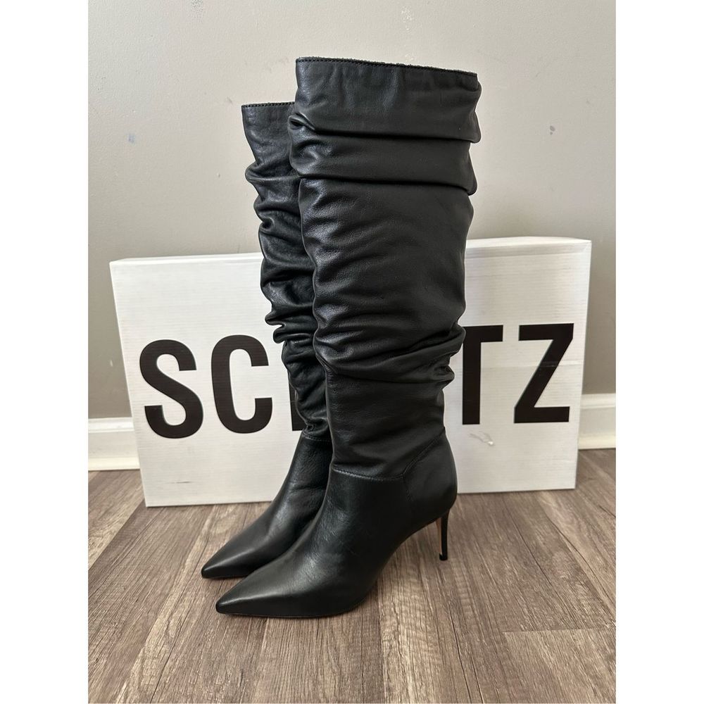 Schutz Ashlee Slouchy Leather High Boot Size 5.5 $198 - Picture 9 of 11